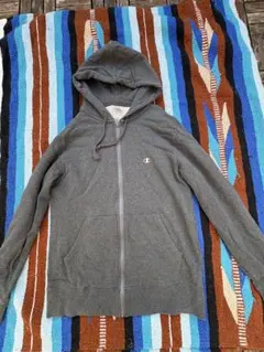 Champion グレー フルジップパーカー X-LARGE