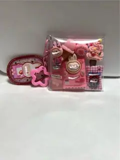 ガチャ詰めポーチ　ぴんく　ぶぶ　つめつめタイプ