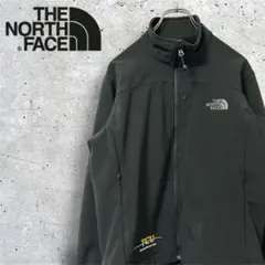 704 【USA規格】ノースフェイス ソフトシェルジャケット　企業ロゴ刺繍