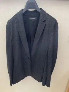 INDIVI テーラードジャケット サイズ38 ダークグレー