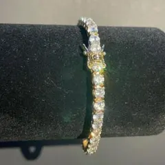 最高級モアサナイト テニスブレスレット 6.4ct S925証明書 箱付き 