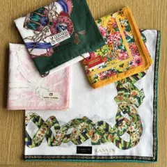 NINA RICCI ハンカチ チューリップ柄 シルクX綿 - メルカリ