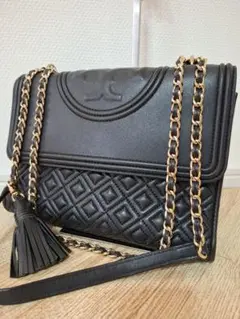 美品 トリーバーチ フレミング 2way ショルダーバッグ キルティング レザー