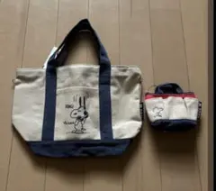 ★未使用★【スヌーピー ナノユニバース】スヌーピーの親子トートバッグ★