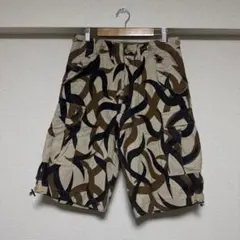 トライバルカモ　カーゴショートパンツ　ミリタリー　M