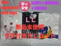 XL☆新品☆UNIQLO×KAWS＋WARHOL カウズ+ウォーホル 3枚③