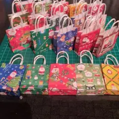 ミニ紙袋　クリスマス柄アソート 合計20枚