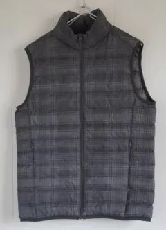 UNIQLO ユニクロ ウルトラライトダウン　ベスト　ジャケット　グレーチェック
