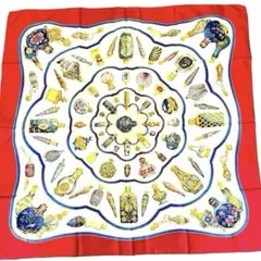HERMES装飾的なビンデザイン スカーフ 90cm四方 - メルカリ