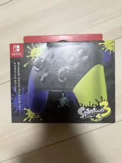 店舗印あり【新品未開封】ニンテンドーSwitch 純正プロコン スプラ