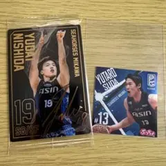 Bリーグ　カード　ステッカー　西田優大　須田侑太郎　シーホース三河