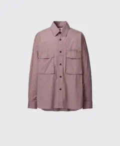 UNIQRO U ユーティリティオーバーサイズシャツ ブラウン