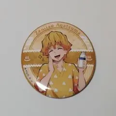 鬼滅の刃×極楽湯　缶バッチ　我妻善逸