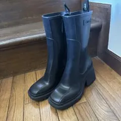 ✨未使用✨Chloé ベティレインブーツ ジッパー ブラック Chloe - CHLOE BETTY クロエ ベティ レイン ブーツ サイズ37