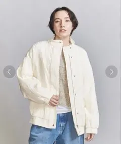 BEAUTY&YOUTH UNITED ARROWS ジャカードスタンドブルゾンのサムネイル