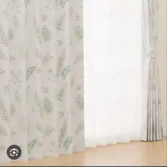 新品未使用】ニトリ ドレープカーテン 100×125cm 2枚組 アイボリー 
