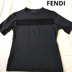 FENDI ブラック Tシャツ 半袖　カットソーのサムネイル