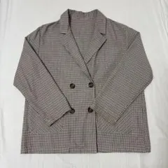チェック柄 テーラードジャケット