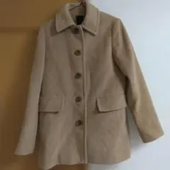 KEITH British Style ベージュ ウール混合 ピーコート 82のサムネイル
