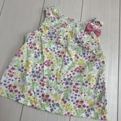 西松屋　花柄 ノースリーブ 100cmのサムネイル