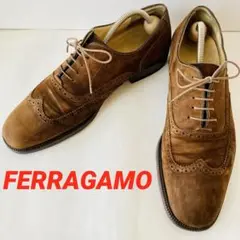 美品　Salvatore Ferragamo ウィングチップ 2025年最新】Salvatore Ferragamo シューズ型：ウィングチップ