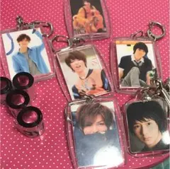 キーホルダー 銀テープ