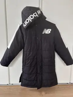 New Balance ブラック 中綿コート フード付き