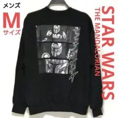 メンズ スターウォーズ マンダロリアン 長袖トレーナー M ブラック