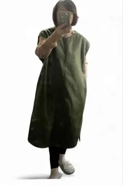 ウールライクロングベスト