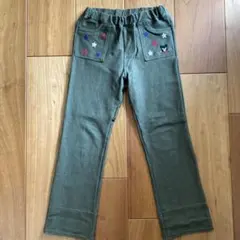 ミキハウス　オリーブ　ロングパンツ　120㎝