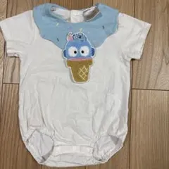 ハンギョドン　アイスクリームコーン刺繍ロンパース 95cm未満