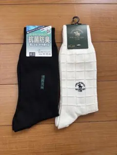 メンズ ソックス 2足セット ポロと抗菌防臭 ビジネスのサムネイル