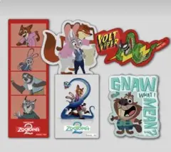 【即購入⭕️ 未開封】ズートピア2 ハッピーくじ　ステッカーセット