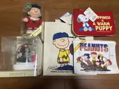 スヌーピー　置物　ポーチ　トートバッグ