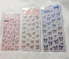 マイメロディ クロミ ぷくっとシール 2枚セット サンリオ Sanrio