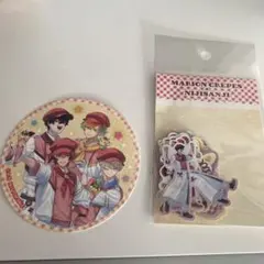 新品未開封にじさんじオリエンス マリオンクレープ フレークシール、コースター