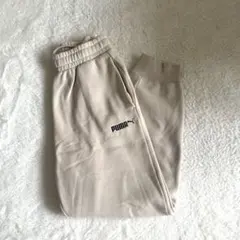 美品　値下げ　PUMA プーマ　スウェット　ベージュ　メンズ　レディース　裏起毛