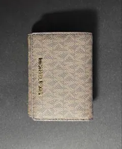 MICHAEL KORS がま口　三つ折り財布　ロゴ　茶色