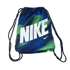 NIKE ナイキ ナップサック ビッグロゴ Y2K 青 緑 サイケデリック
