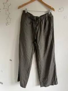 無印良品 フレンチリネンストレートパンツ ＸＬ