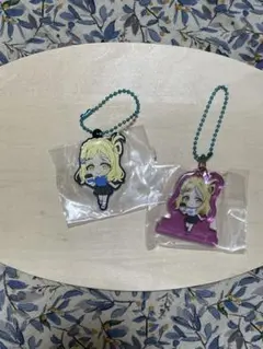 ラブライブ　Aqoursガチャ　小原鞠莉キーホルダーセット