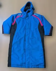 asics ダウンコート サイズ140 青・黒・ピンク