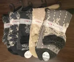 花柄　ソックス　5点セット　日本製
