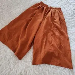 キューティーブロンド ガウチョ パンツ ワイド オレンジ L