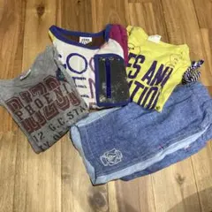 JUNKSTORE FOkids長袖Tシャツ90 95 ハーフパンツセット