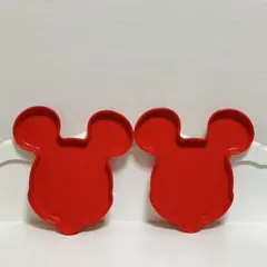【未使用品】Tupperware ディズニー ミッキー プレート 2枚セット