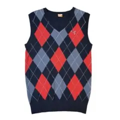 PUMA プーマ ゴルフ ニット ベスト アーガイル ゴルフ M