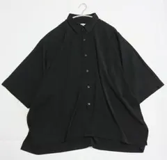JUNRED オーバーサイズ 半袖シャツ S ブラック ビッグシルエット メンズのサムネイル