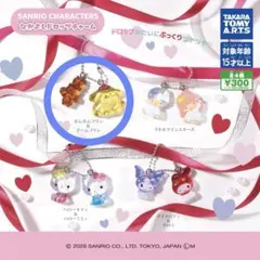 サンリオキャラクターズ　なかよしドロップチャーム　ポムポムプリン＆チームプリン