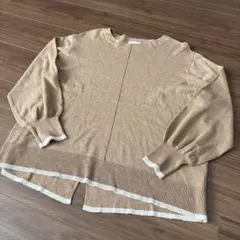 Do femme ベージュ 長袖ニット　Mサイズ